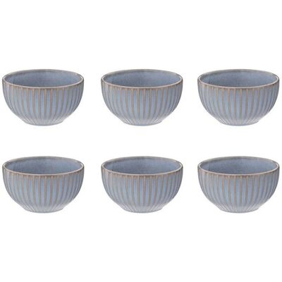 OEM 6 Bols En Céramique, Diamètre 13,5 Cm, Contenance 63 Cl, Bleu Marine, Idéal Pour Soupes Et Céréales - Publicité OEM 6 Bols En Céramique, Diamètre 13,5 Cm, Contenance 63 Cl, Bleu Marine, Idéal Pour Soupes Et Céréales - Publicité