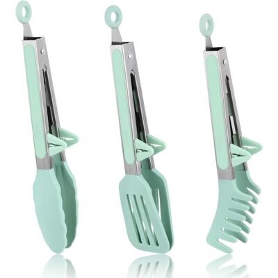 OEM 2 Pinces Cuisine Silicone, Résistantes À La Chaleur Jusqu'à 315 °c, Inox Renforcé, Pour Barbecue Et Pâtes, Usage Culinaire Quotidien - Publicité OEM 2 Pinces Cuisine Silicone, Résistantes À La Chaleur Jusqu'à 315 °c, Inox Renforcé, Pour Barbecue Et Pâtes, Usage Culinaire Quotidien - Publicité