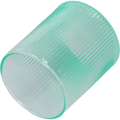 MCKENSA Tasse En Verre Borosilicate À Rayures Verticales Dégradées Pour Eau, Lait, Latte, Cappuccino, Thé, Vert - Publicité MCKENSA Tasse En Verre Borosilicate À Rayures Verticales Dégradées Pour Eau, Lait, Latte, Cappuccino, Thé, Vert - Publicité