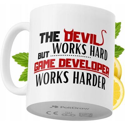 OEM Mug Humoristique Pour Développeur De Jeux Vidéo, Avec Un Texte Amusant Et Un Design Graphique Original. Idéal Pour Les Anniversaires, Les Fêtes Et Les Occasions Spéciales. Mug Premium Pour La Maison, - Publicité OEM Mug Humoristique Pour Développeur De Jeux Vidéo, Avec Un Texte Amusant Et Un Design Graphique Original. Idéal Pour Les Anniversaires, Les Fêtes Et Les Occasions Spéciales. Mug Premium Pour La Maison, - Publicité