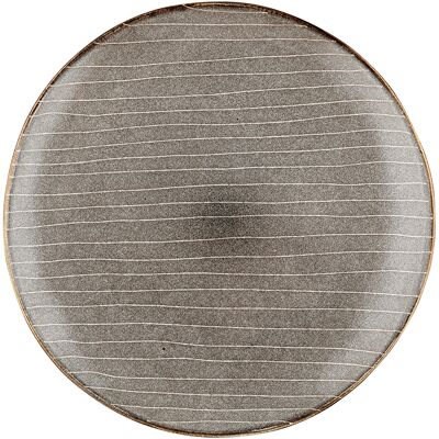 OEM Assiette À Rayures Grises 26,5 Cm - Publicité OEM Assiette À Rayures Grises 26,5 Cm - Publicité