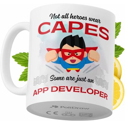 OEM Mug Humoristique Pour Développeur D'Applications, Avec Un Texte Amusant Et Un Design Graphique Original. Idéal Pour Les Anniversaires, Les Fêtes Et Les Occasions Spéciales. Mug Premium Pour La Maison, - Publicité OEM Mug Humoristique Pour Développeur D'Applications, Avec Un Texte Amusant Et Un Design Graphique Original. Idéal Pour Les Anniversaires, Les Fêtes Et Les Occasions Spéciales. Mug Premium Pour La Maison, - Publicité