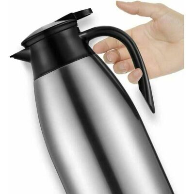ALVIOR Carafe Isotherme - Acier Inoxydable 304 - Double Paroi Sous Vide - Pour Café Thé Chocolat Chaud Eau Froide - 2 L - Publicité ALVIOR Carafe Isotherme - Acier Inoxydable 304 - Double Paroi Sous Vide - Pour Café Thé Chocolat Chaud Eau Froide - 2 L - Publicité