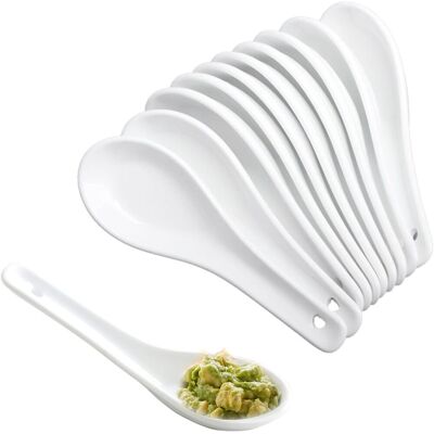 OEM 24 Cuillères À Soupe,céramique,résistantes À La Chaleur,fond Plat,blanc,cuisine Et Restaurant - Publicité OEM 24 Cuillères À Soupe,céramique,résistantes À La Chaleur,fond Plat,blanc,cuisine Et Restaurant - Publicité