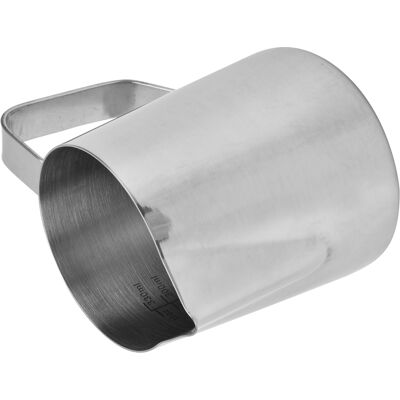 MCKENSA Tasse À Café En Acier Inoxydable 304 Avec Graduation Intérieure Et Bec Verseur Pointu Pour Mousser Le Lait, Idéale Pour La Cuisine Domestique (350 Ml). Publicité MCKENSA Tasse À Café En Acier Inoxydable 304 Avec Graduation Intérieure Et Bec Verseur Pointu Pour Mousser Le Lait, Idéale Pour La Cuisine Domestique (350 Ml). Publicité