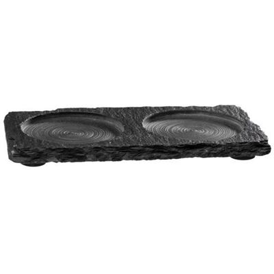OEM 1 Plateau En Ardoise Naturelle, Rond Ø 6 Cm, Antidérapant Avec Empreintes, Design Asymétrique Pour Dégustation Apéritive - Publicité OEM 1 Plateau En Ardoise Naturelle, Rond Ø 6 Cm, Antidérapant Avec Empreintes, Design Asymétrique Pour Dégustation Apéritive - Publicité