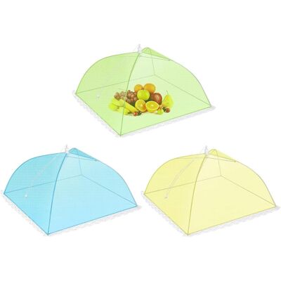 GRASSLIN 3 Pièces Cloche Alimentaire Pliable, Maille Nylon, Acier Inoxydable, 12 Pouces, Pour Pique-nique, Barbecue - Publicité GRASSLIN 3 Pièces Cloche Alimentaire Pliable, Maille Nylon, Acier Inoxydable, 12 Pouces, Pour Pique-nique, Barbecue - Publicité