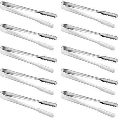 OEM 10 Pinces À Sucre En Acier Inoxydable, Design Incurvé Dentelé, Poignées Antidérapantes, Idéales Pour Buffet, Mariage Et Cuisine Professionnelle - Publicité OEM 10 Pinces À Sucre En Acier Inoxydable, Design Incurvé Dentelé, Poignées Antidérapantes, Idéales Pour Buffet, Mariage Et Cuisine Professionnelle - Publicité