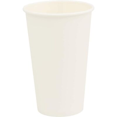DESIGN IN Tasses À Café En Papier 1000 Pcs 16oz 400ml Blanc - Publicité DESIGN IN Tasses À Café En Papier 1000 Pcs 16oz 400ml Blanc - Publicité
