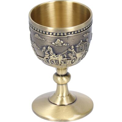 LBVIE Petit Verre À Vin En Alliage De Zinc, Style Rétro, Fait Main, Gobelet À Vin Blanc, Objet De Décoration Vintage. Publicité LBVIE Petit Verre À Vin En Alliage De Zinc, Style Rétro, Fait Main, Gobelet À Vin Blanc, Objet De Décoration Vintage. Publicité