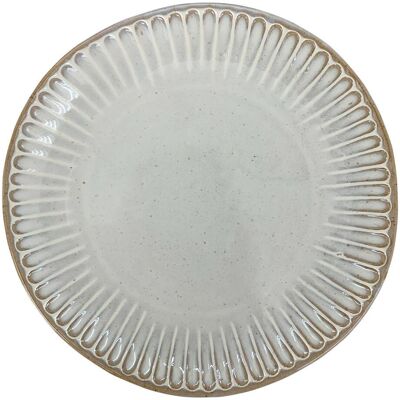 OEM Assiette Plate En Céramique, Grise, Grau - Publicité OEM Assiette Plate En Céramique, Grise, Grau - Publicité