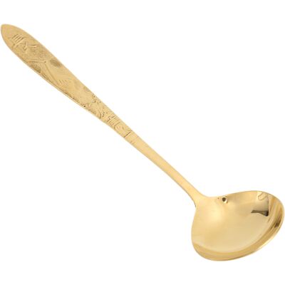 MRTRS Cuillère À Soupe Ronde En Laiton Poli Miroir Avec Bord Brillant, Robuste Et Adaptée Aux Cafés, Hôtels Et Restaurants. Publicité MRTRS Cuillère À Soupe Ronde En Laiton Poli Miroir Avec Bord Brillant, Robuste Et Adaptée Aux Cafés, Hôtels Et Restaurants. Publicité
