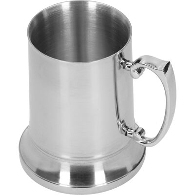 MCKENSA Mug En Acier Inoxydable Argenté Avec Anse, Idéal Pour Les Bars Et Hôtels, Verre À Cocktail, 560 Ml - Publicité MCKENSA Mug En Acier Inoxydable Argenté Avec Anse, Idéal Pour Les Bars Et Hôtels, Verre À Cocktail, 560 Ml - Publicité
