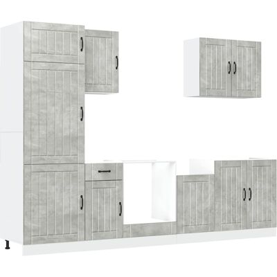 Maison Exclusive - Ensemble D'Armoires De Cuisine 7 Pcs Lucca Bois D'Ingénierie - Publicité Maison Exclusive - Ensemble D'Armoires De Cuisine 7 Pcs Lucca Bois D'Ingénierie - Publicité