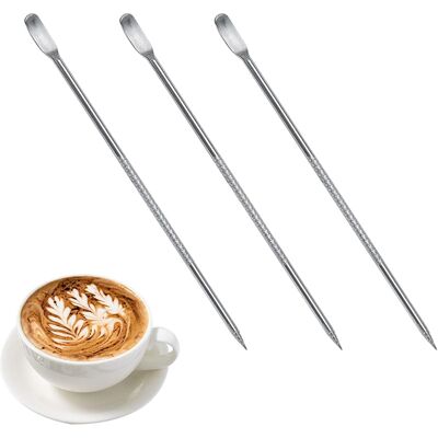 SANS MARQUE Stylo D'Art De Café, Coffee Art Pen, Aiguille De Stylo D'Art De Café, Bâton Sculpté For Café Outil De Décoration De Latte D'Aiguille De Café De Bricolage, Pour Cappuccino Espresso Décoration, 3 Pack - Publicité SANS MARQUE Stylo D'Art De Café, Coffee Art Pen, Aiguille De Stylo D'Art De Café, Bâton Sculpté For Café Outil De Décoration De Latte D'Aiguille De Café De Bricolage, Pour Cappuccino Espresso Décoration, 3 Pack - Publicité