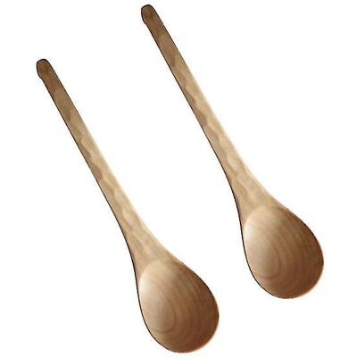 YUDO 2 Cuillères En Bois Naturel - Publicité YUDO 2 Cuillères En Bois Naturel - Publicité