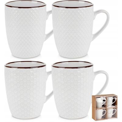OEM Coffret Cadeau De 4 Grandes Tasses À Café Ou À Thé - Publicité OEM Coffret Cadeau De 4 Grandes Tasses À Café Ou À Thé - Publicité