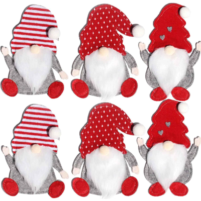 KAJFJAD Ensemble De 6 Porte-couverts De Noël En Forme De Gnomes, Pochettes De Rangement Festives Pour Fourchettes, Cuillères Et Couteaux, Organisateurs De Vaisselle Haut De Gamme Pour Les Fêtes De Noël Et La - Publicité KAJFJAD Ensemble De 6 Porte-couverts De Noël En Forme De Gnomes, Pochettes De Rangement Festives Pour Fourchettes, Cuillères Et Couteaux, Organisateurs De Vaisselle Haut De Gamme Pour Les Fêtes De Noël Et La - Publicité