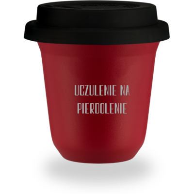 OEM Mug Rouge De 240 Ml « Allergique Aux Conneries » Avec Couvercle Noir - Publicité OEM Mug Rouge De 240 Ml « Allergique Aux Conneries » Avec Couvercle Noir - Publicité