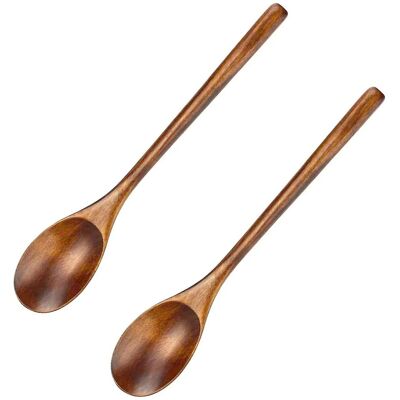 HERUSI 2 Cuillères En Bois Nanmu - 4 - Publicité HERUSI 2 Cuillères En Bois Nanmu - 4 - Publicité