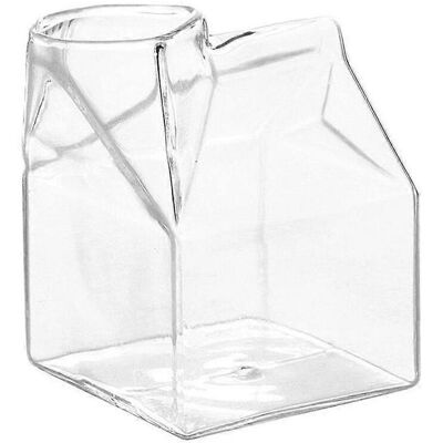 RDTD Tasses En Verre En Forme De Brique De Lait, Tasses À Café Originales, Pichets À Crème, Verres À Mélanger - Publicité RDTD Tasses En Verre En Forme De Brique De Lait, Tasses À Café Originales, Pichets À Crème, Verres À Mélanger - Publicité