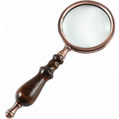 OEM Loupe 10 X En Cuivre Antique Avec Poignée En Bois Et Verre Véritable, Meilleure Loupe De Lecture Pour Personnes Âgées, Dégénérescence Maculaire - Publicité OEM Loupe 10 X En Cuivre Antique Avec Poignée En Bois Et Verre Véritable, Meilleure Loupe De Lecture Pour Personnes Âgées, Dégénérescence Maculaire - Publicité