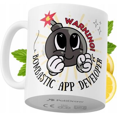 OEM Mug Humoristique Pour Développeur D'Applications, Avec Un Texte Amusant Et Un Design Graphique Original. Idéal Pour Les Anniversaires, Les Fêtes Et Les Occasions Spéciales. Mug Premium Pour La Maison, - Publicité OEM Mug Humoristique Pour Développeur D'Applications, Avec Un Texte Amusant Et Un Design Graphique Original. Idéal Pour Les Anniversaires, Les Fêtes Et Les Occasions Spéciales. Mug Premium Pour La Maison, - Publicité