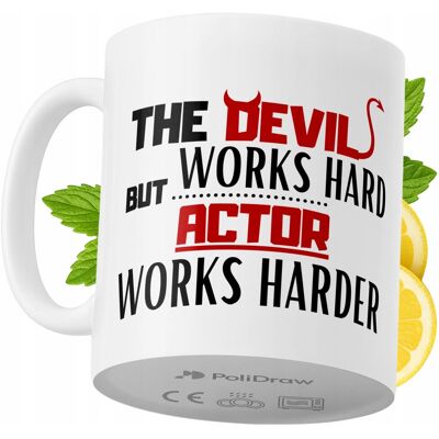 OEM Mug Humoristique Pour Acteur, Avec Texte Amusant Et Design Graphique, Idéal Pour Les Anniversaires, Les Fêtes Et Les Occasions Spéciales. Mug Premium Pour La Maison, Le Bureau Et Le Travail. Blanc, 33 - Publicité OEM Mug Humoristique Pour Acteur, Avec Texte Amusant Et Design Graphique, Idéal Pour Les Anniversaires, Les Fêtes Et Les Occasions Spéciales. Mug Premium Pour La Maison, Le Bureau Et Le Travail. Blanc, 33 - Publicité