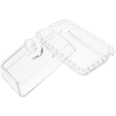 PUNNYB Design Original Plat À Beurre En Verre Transparent Avec - Publicité PUNNYB Design Original Plat À Beurre En Verre Transparent Avec - Publicité