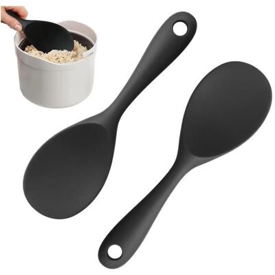 OEM 2 Cuillères À Riz, Silicone Alimentaire, Résistant À La Chaleur, Ustensiles De Cuisine, Pour Service Quotidien - Publicité OEM 2 Cuillères À Riz, Silicone Alimentaire, Résistant À La Chaleur, Ustensiles De Cuisine, Pour Service Quotidien - Publicité