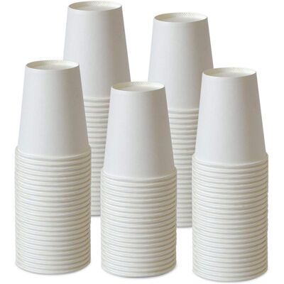 ALVIOR Paper Cup - 9 Oz - Blanc - Usage Multiple - Pour Café Thé Eau - 150 Pièces - Publicité ALVIOR Paper Cup - 9 Oz - Blanc - Usage Multiple - Pour Café Thé Eau - 150 Pièces - Publicité