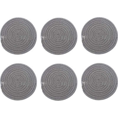 HERUSI Dessous De Verre Tissés À La Main, Absorbants, Ronds, Résistants À La Chaleur, Ultra-absorbants, Gris Clair - Publicité HERUSI Dessous De Verre Tissés À La Main, Absorbants, Ronds, Résistants À La Chaleur, Ultra-absorbants, Gris Clair - Publicité