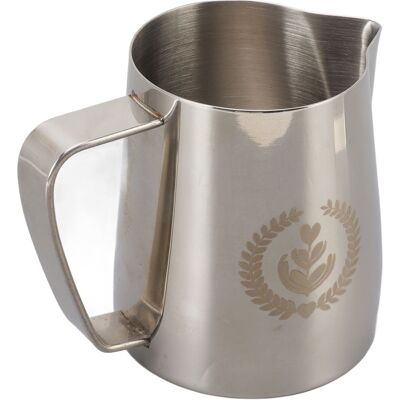 MCKENSA Pichet À Mousser Le Lait En Acier Inoxydable 304, 600 Ml, Bec Verseur Pointu, Couleur Argent. Publicité MCKENSA Pichet À Mousser Le Lait En Acier Inoxydable 304, 600 Ml, Bec Verseur Pointu, Couleur Argent. Publicité