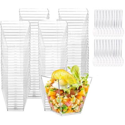 OEM 50 Pièces Tasses À Dessert, 60 Ml, Réutilisables, Gobelets Verrines Pour Mousse Et Mini Desserts, Idéales Pour Mariages Et Goûters - Publicité OEM 50 Pièces Tasses À Dessert, 60 Ml, Réutilisables, Gobelets Verrines Pour Mousse Et Mini Desserts, Idéales Pour Mariages Et Goûters - Publicité