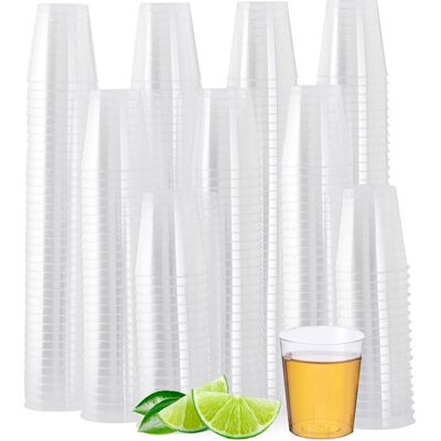 GRASSLIN 500 Verres À Shot, Plastique Dur Transparent 60ml, Réutilisables Pour Fêtes Mariages Anniversaires - Publicité GRASSLIN 500 Verres À Shot, Plastique Dur Transparent 60ml, Réutilisables Pour Fêtes Mariages Anniversaires - Publicité