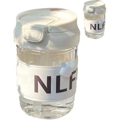 MCKENSA Gobelet Isotherme En Plastique Blanc De 420 Ml Avec Couvercle Et Paille, Motif Chien, Idéal Pour La Salle De Sport, La Randonnée Et Les Activités De Plein Air. Publicité MCKENSA Gobelet Isotherme En Plastique Blanc De 420 Ml Avec Couvercle Et Paille, Motif Chien, Idéal Pour La Salle De Sport, La Randonnée Et Les Activités De Plein Air. Publicité