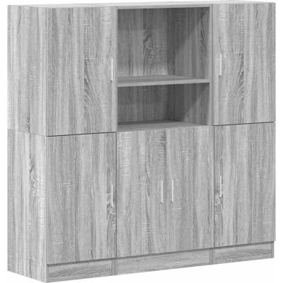 DESIGN IN Ensemble D'Armoires De Cuisine 3 Pcs Sonoma Gris - Publicité DESIGN IN Ensemble D'Armoires De Cuisine 3 Pcs Sonoma Gris - Publicité