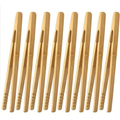 OEM 8 Pièces, Pinces Bambou Pour Grille-pain, 18 Cm, Pinces À Toast En Bois Naturel, Accessoires Cuisine Réutilisables Pour Fruits Et Pains Grillés - Publicité OEM 8 Pièces, Pinces Bambou Pour Grille-pain, 18 Cm, Pinces À Toast En Bois Naturel, Accessoires Cuisine Réutilisables Pour Fruits Et Pains Grillés - Publicité