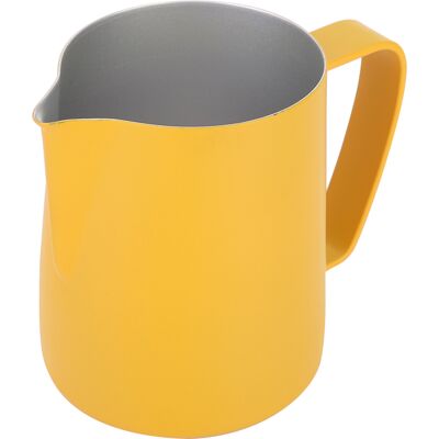 MCKENSA Pichet À Lait En Acier Inoxydable 600 Ml Pour Mousser Le Lait, Idéal Pour La Préparation De Latte Art À Domicile Ou En Café (jaune) - Publicité MCKENSA Pichet À Lait En Acier Inoxydable 600 Ml Pour Mousser Le Lait, Idéal Pour La Préparation De Latte Art À Domicile Ou En Café (jaune) - Publicité