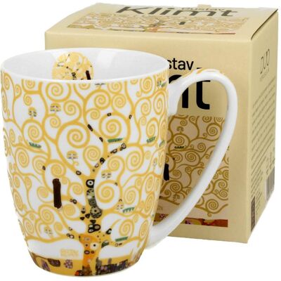 OEM Mug En Porcelaine Klimt Écru Représentant L'Arbre - Publicité OEM Mug En Porcelaine Klimt Écru Représentant L'Arbre - Publicité