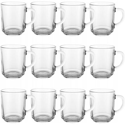 OEM Ensemble De 12 Verres À Anse De 250 Ml Pour Café Et Thé - Publicité OEM Ensemble De 12 Verres À Anse De 250 Ml Pour Café Et Thé - Publicité