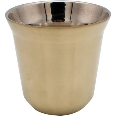OEM Tasse À Café En Acier Inoxydable, À Double Paroi, Isotherme, Capsule, Mug À Café, Or Clair - Publicité OEM Tasse À Café En Acier Inoxydable, À Double Paroi, Isotherme, Capsule, Mug À Café, Or Clair - Publicité