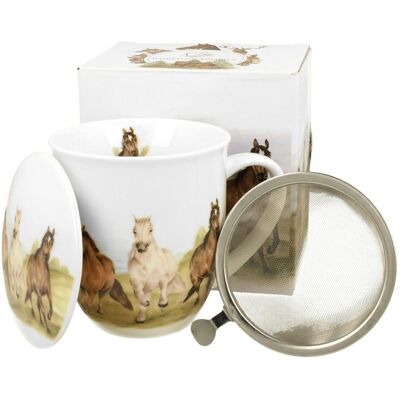 OEM Mug Avec Infuseur Chevaux Au Galop 400 - Publicité OEM Mug Avec Infuseur Chevaux Au Galop 400 - Publicité