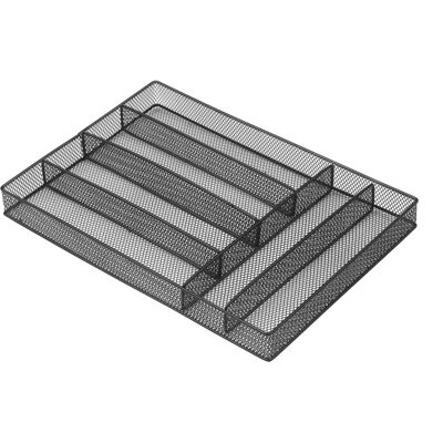 OEM Organisateur De Table À 6 Compartiments En Métal Grillagé Pour Couverts (fourchettes, Cuillères, Couteaux) - Noir - Publicité OEM Organisateur De Table À 6 Compartiments En Métal Grillagé Pour Couverts (fourchettes, Cuillères, Couteaux) - Noir - Publicité