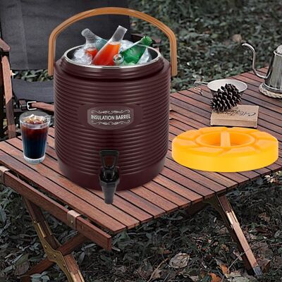 CNCEST Distributeur D'Eau Chaude Et Froide, Distributeur D'Eau Isotherme 3.4gal Avec Robinet, Seau À Boissons Chaudes Et Froides En Acier Inoxydable, Récipient Isotherme Au Chocolat Au Lait Au Café Et Au Thé - Publicité CNCEST Distributeur D'Eau Chaude Et Froide, Distributeur D'Eau Isotherme 3.4gal Avec Robinet, Seau À Boissons Chaudes Et Froides En Acier Inoxydable, Récipient Isotherme Au Chocolat Au Lait Au Café Et Au Thé - Publicité