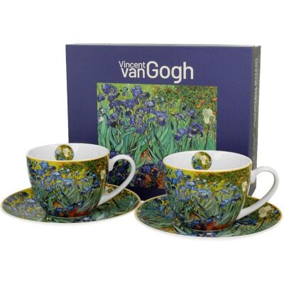 OEM Ensemble De 2 Tasses Et Soucoupes Van Gogh Iris 250 Ml - Publicité OEM Ensemble De 2 Tasses Et Soucoupes Van Gogh Iris 250 Ml - Publicité