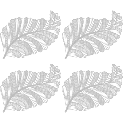 HERUSI Sets De Table, Décoration De Bureau, Plante Artificielle, Tasses De Salle À Manger, Sous-verres, Dessous De Plat Isolants Thermiques, Dessous De Plat Étanches, Lot De 4 (argent) - Publicité HERUSI Sets De Table, Décoration De Bureau, Plante Artificielle, Tasses De Salle À Manger, Sous-verres, Dessous De Plat Isolants Thermiques, Dessous De Plat Étanches, Lot De 4 (argent) - Publicité