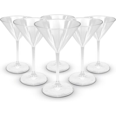OEM Lot De 6 Verres À Martini, Polycarbonate Incassable, Transparent, Réutilisable, Pour Piscine Et Camping - Publicité OEM Lot De 6 Verres À Martini, Polycarbonate Incassable, Transparent, Réutilisable, Pour Piscine Et Camping - Publicité