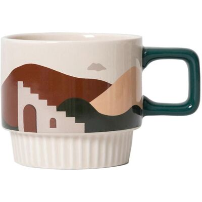 ALLAUVE Mug À Lait En Porcelaine Au Design Créatif, Style Nordique, Tasse À Café/thé - Publicité ALLAUVE Mug À Lait En Porcelaine Au Design Créatif, Style Nordique, Tasse À Café/thé - Publicité