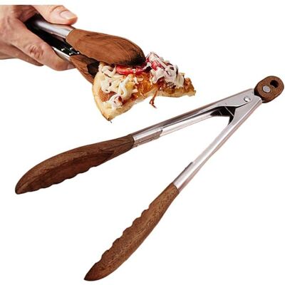 OEM 2 Pinces Cuisine Verrouillables, Bois Et Acier Inoxydable, 30 Cm, Résistantes Chaleur, Polyvalentes Salade Barbecue Préparation - Publicité OEM 2 Pinces Cuisine Verrouillables, Bois Et Acier Inoxydable, 30 Cm, Résistantes Chaleur, Polyvalentes Salade Barbecue Préparation - Publicité